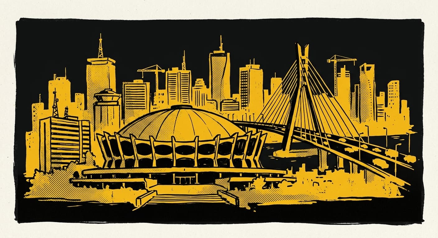 Lagos skyline illustration